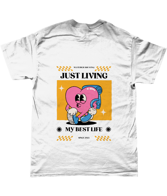 Maverick Brew Co - Living my best life - Gildan SoftStyle® Ringspun T-Shirt