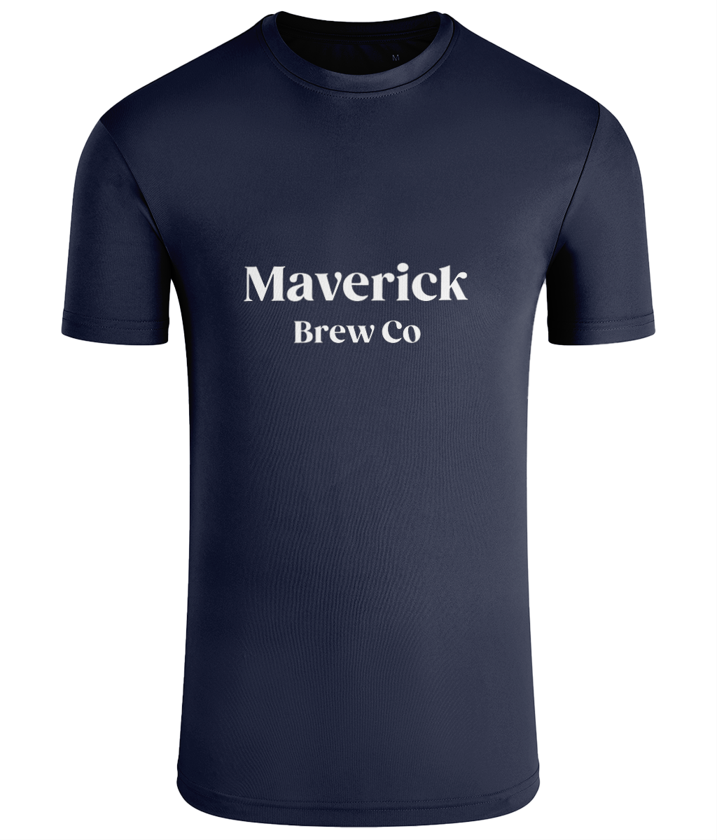 Maverick Brew Co (White) Unisex Performance T-shirt - I only do this for the beer