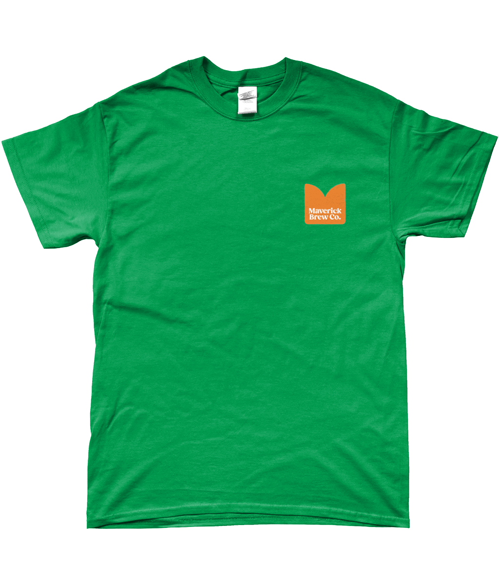 Maverick Printed (Orange) Logo Unisex T-Shirt