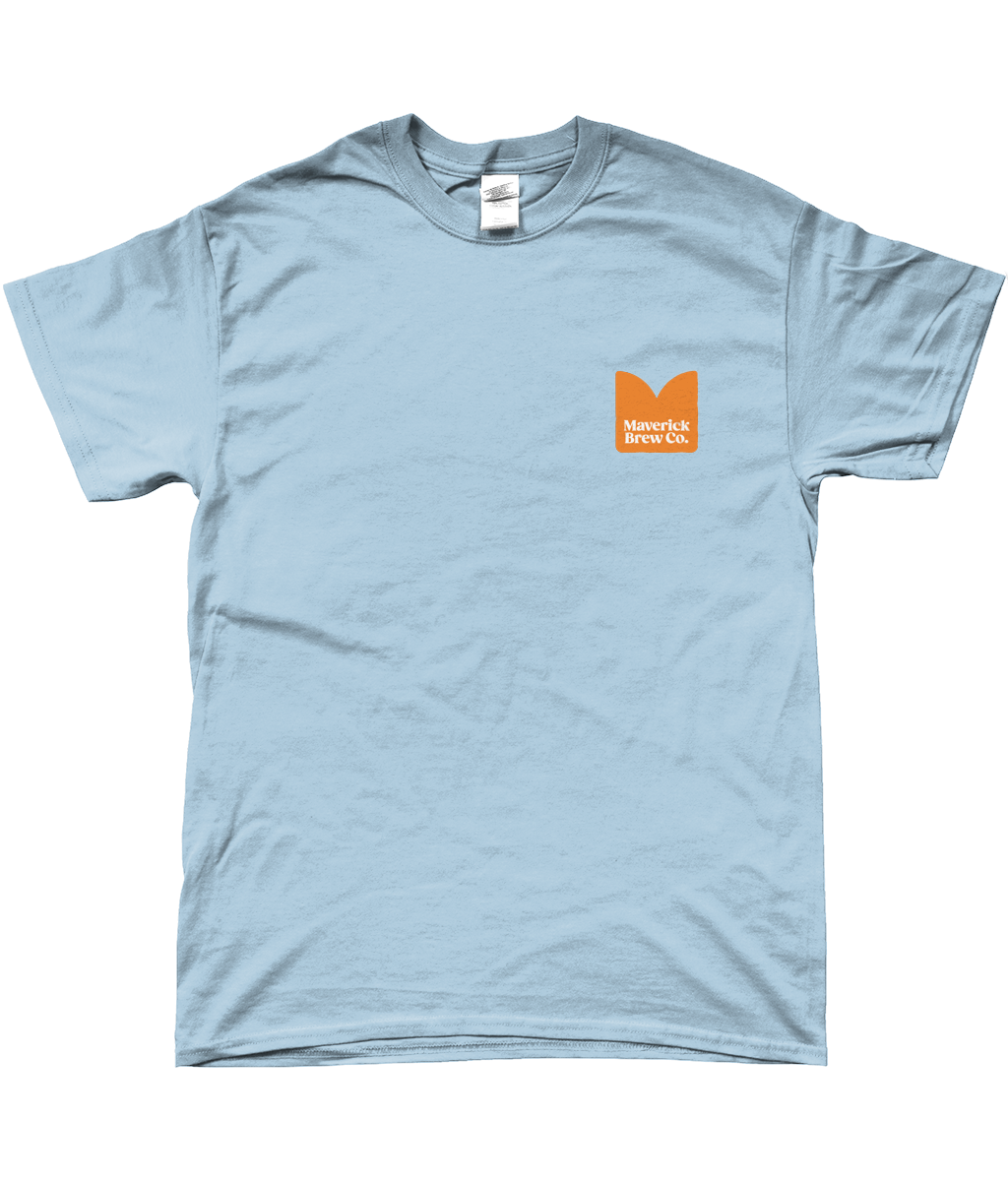 Maverick Printed (Orange) Logo Unisex T-Shirt