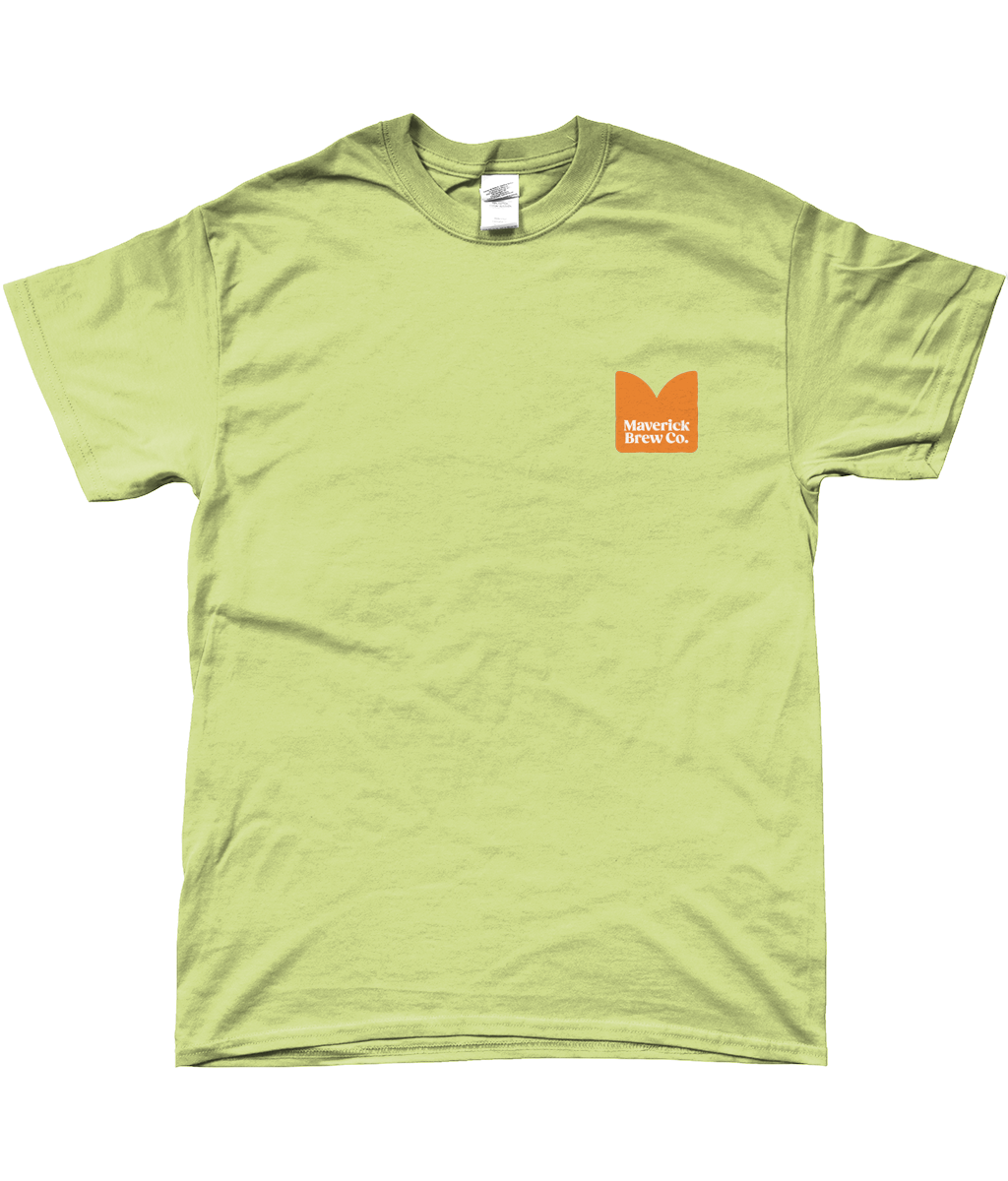 Maverick Printed (Orange) Logo Unisex T-Shirt