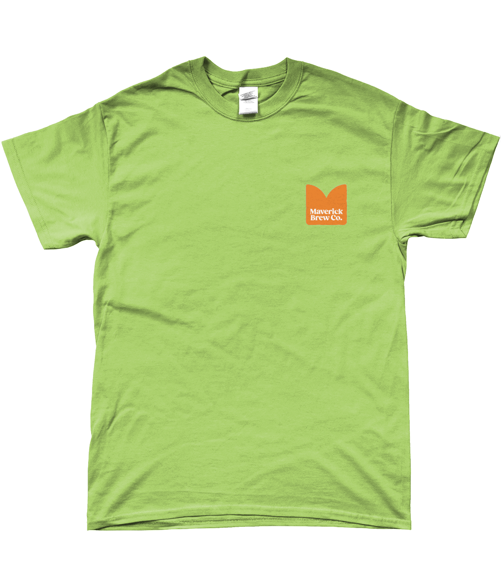 Maverick Printed (Orange) Logo Unisex T-Shirt