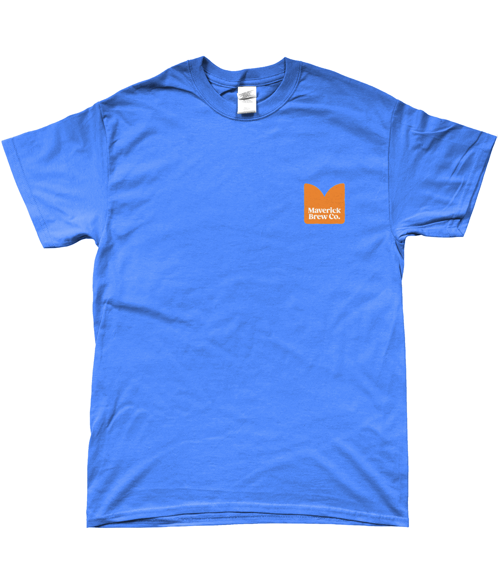 Maverick Printed (Orange) Logo Unisex T-Shirt