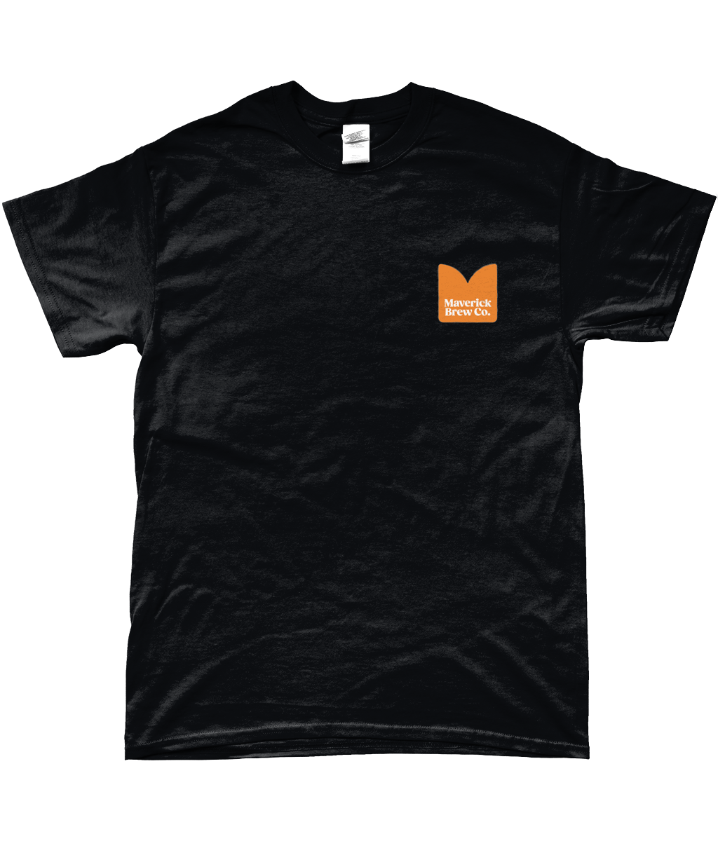 Maverick Printed (Orange) Logo Unisex T-Shirt